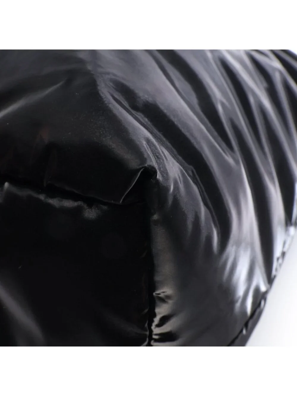 Saint Laurent Paris Tote Bag Black Nylon Wide Puffer